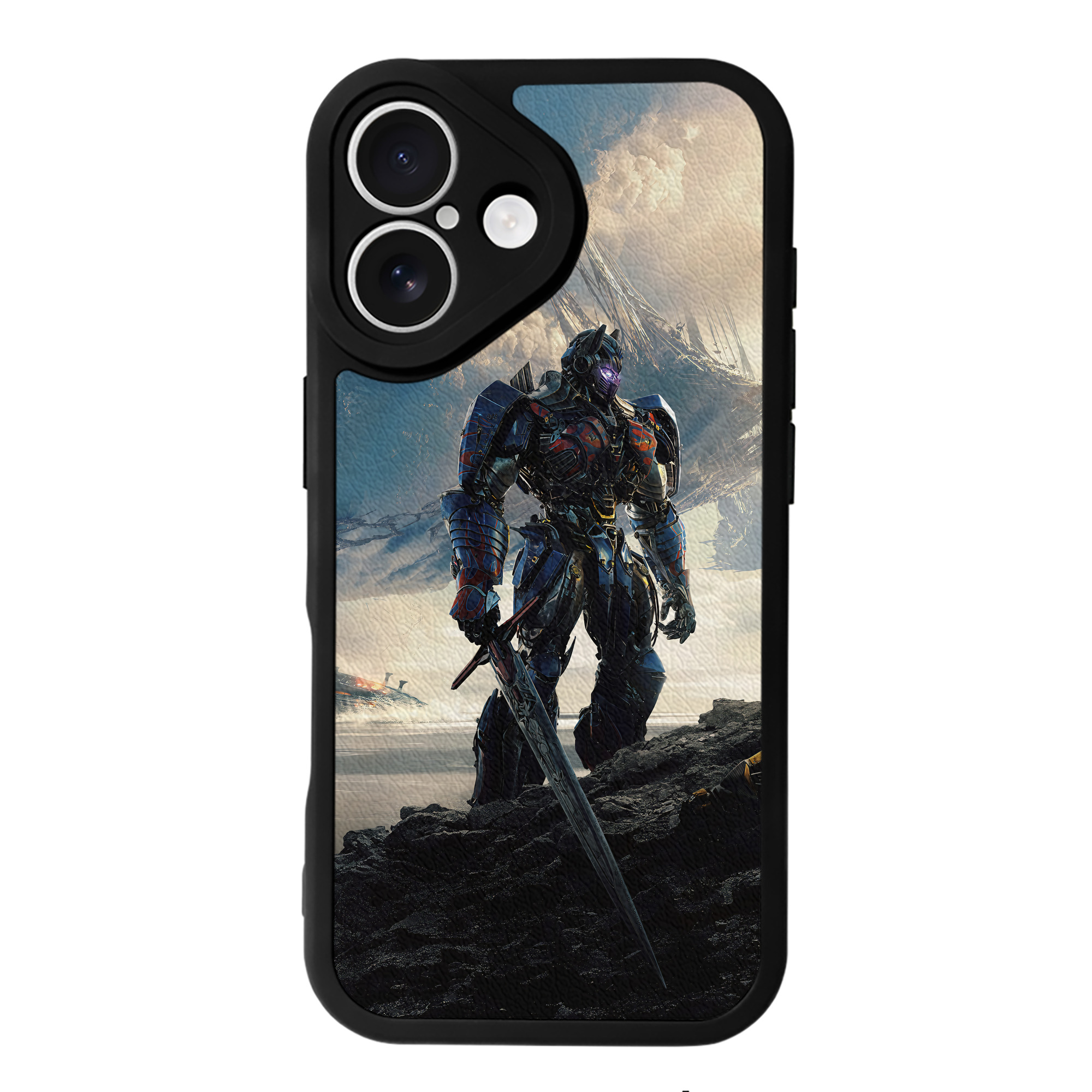 （画像用） Transformers トランスフォーマー 【iPhone 16シリーズ対応】シリコンスマホケース（レザー調） 材質：シリコン